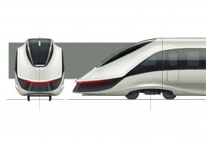 High speed train sketch