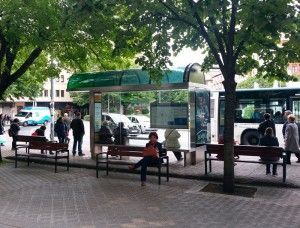 Current Pamplona´s Bus shelter