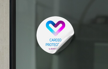 Cardio Protected Space Certificate Sticker